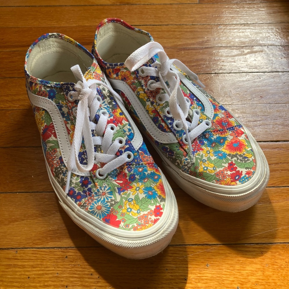 Vans Old Skool Liberty Floral Sneakers - Womens 7.5
